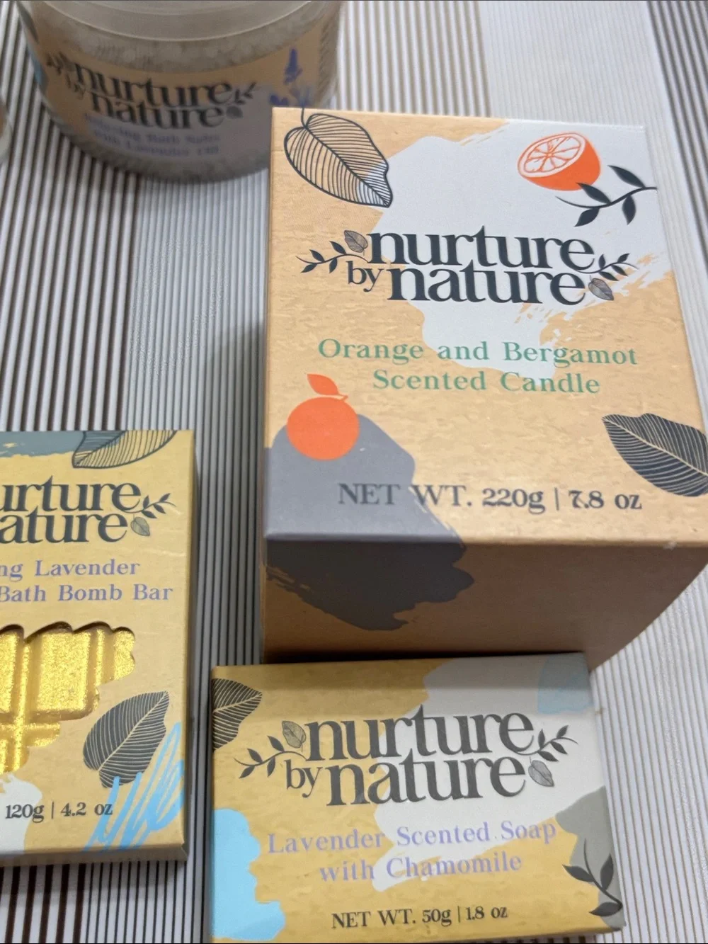 Nurture By Nature Time to Relax Bath & Body Gift Set - Yellow